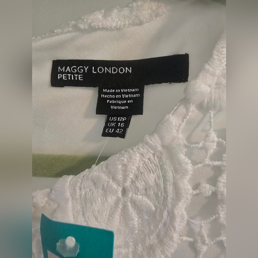 Maggy London Petite White Lace Dress - Picture 2 of 6